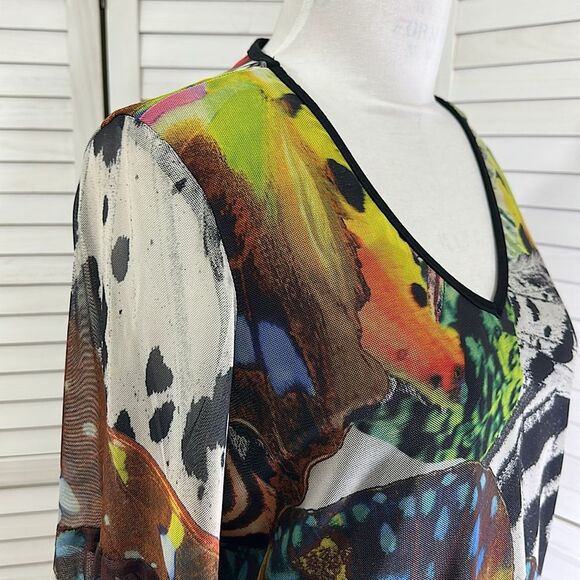 Zoe Tunic Top Size XL Bell Sleeve - Picture 4 of 9